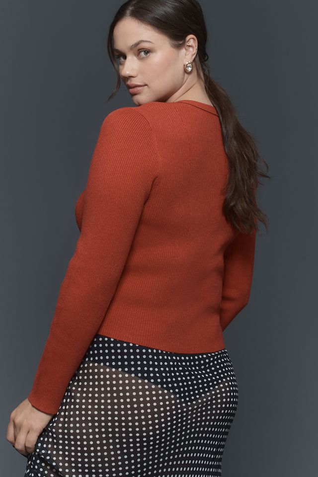 Maeve Scalloped Cardigan Sweater #8