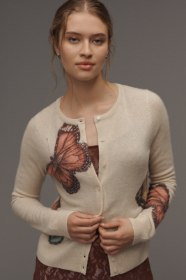 By Anthropologie The Juliet Cashmere Cardigan Sweater In Multi