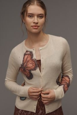 The Juliet Cashmere Crew-Neck Cardigan