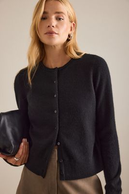 The Juliet Cashmere Crew-Neck Cardigan