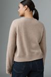 By Anthropologie Cashmere Crew-Neck Cardigan Sweater