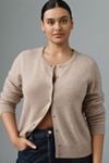 By Anthropologie Cashmere Crew-Neck Cardigan Sweater