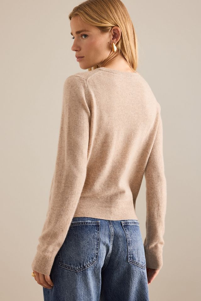 The Juliet 100% Cashmere Crew-Neck Cardigan #1
