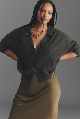 By Anthropologie The Juliet Cashmere Cardigan Sweater In Animal Print