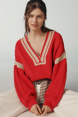 Pull Câble Col V Maeve