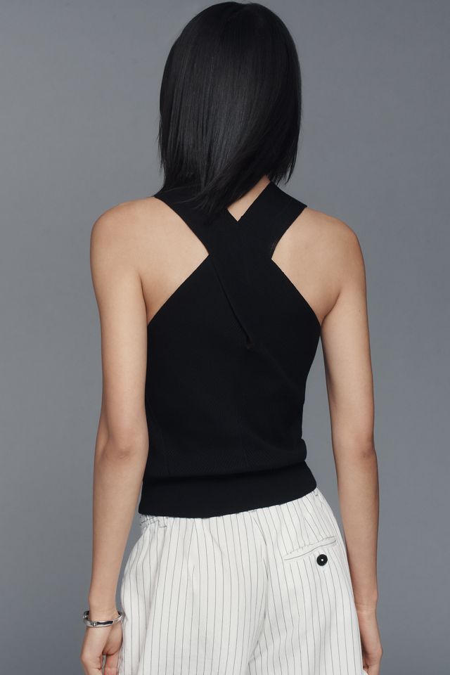 By Anthropologie Wrap-Neck Keyhole Sweater Tank #2