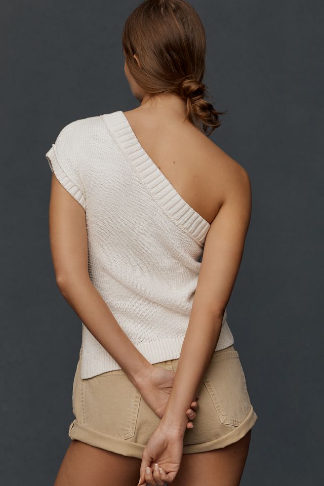Maeve One-Shoulder Sweater Tank Top #2