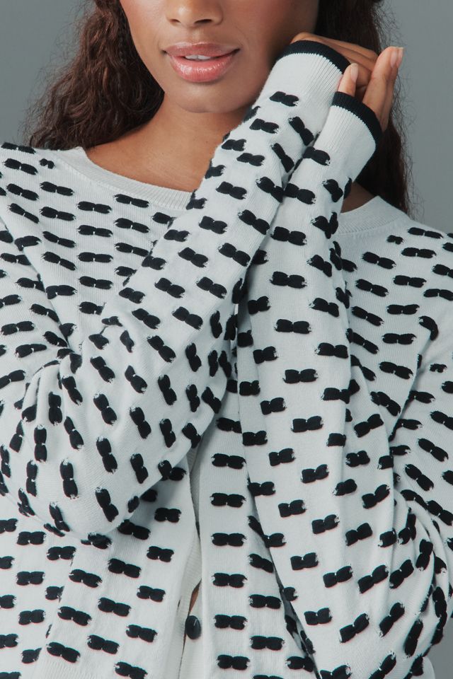 Maeve 3D Bow Embroidered Cardigan Sweater #3
