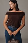 Pilcro Cashmere Off-The-Shoulder Sweater Top