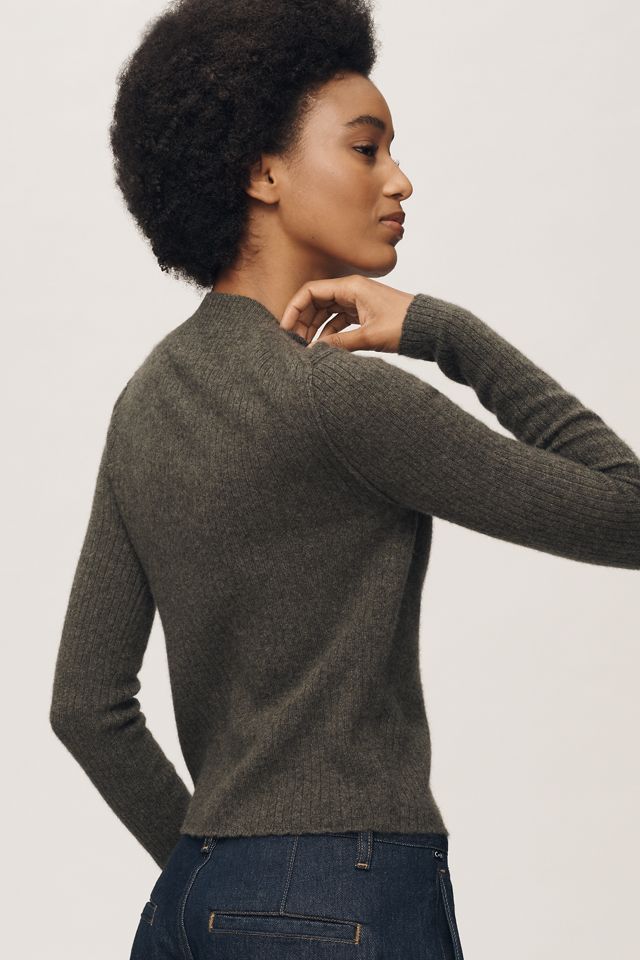 Pilcro Ribbed Cashmere Cardigan Sweater #2