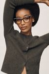 Pilcro Ribbed Cashmere Cardigan Sweater