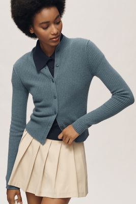 Pilcro Gerippte Kaschmirstrickjacke