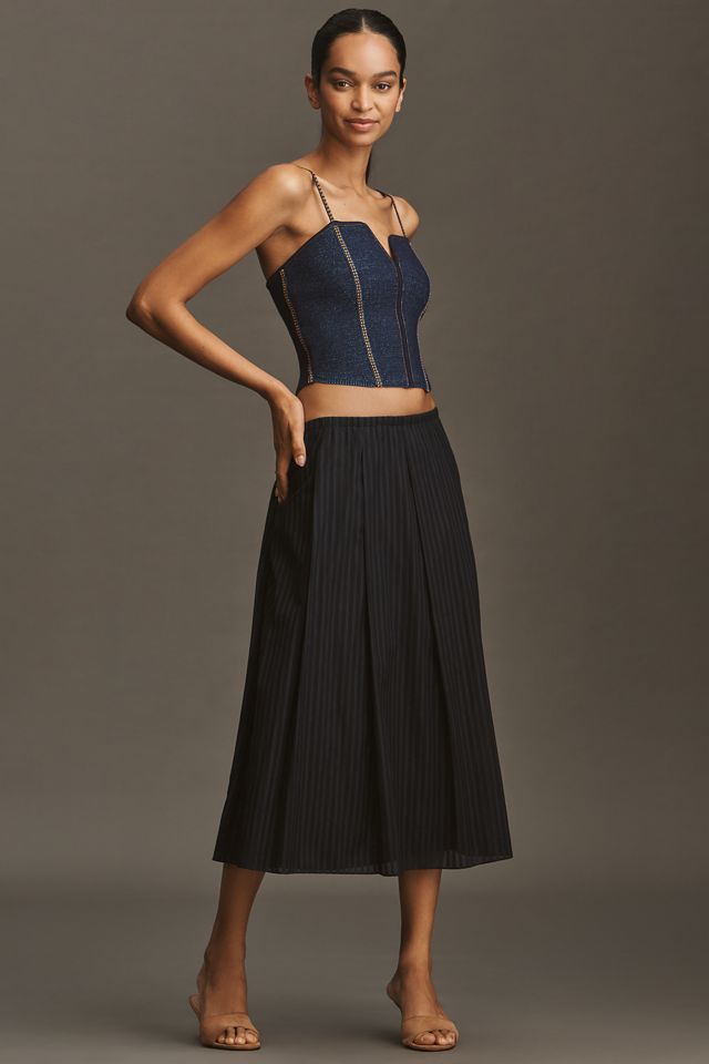 Pilcro Crop Corset Sweater Tank Top #3