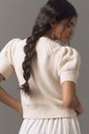 By Anthropologie Short-Sleeve Pointelle Sweater
