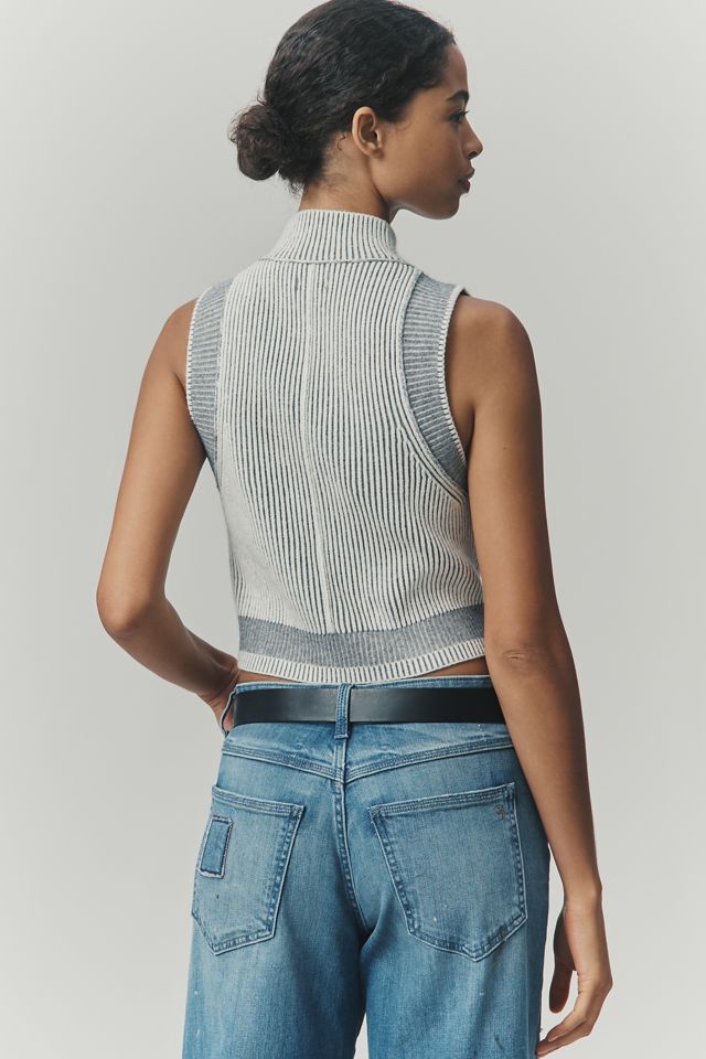 Pilcro Ribbed Crop Sweater Tank #1