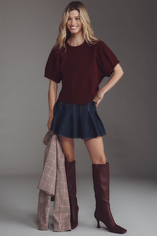 By Anthropologie Crew-Neck Sweater Tee #3