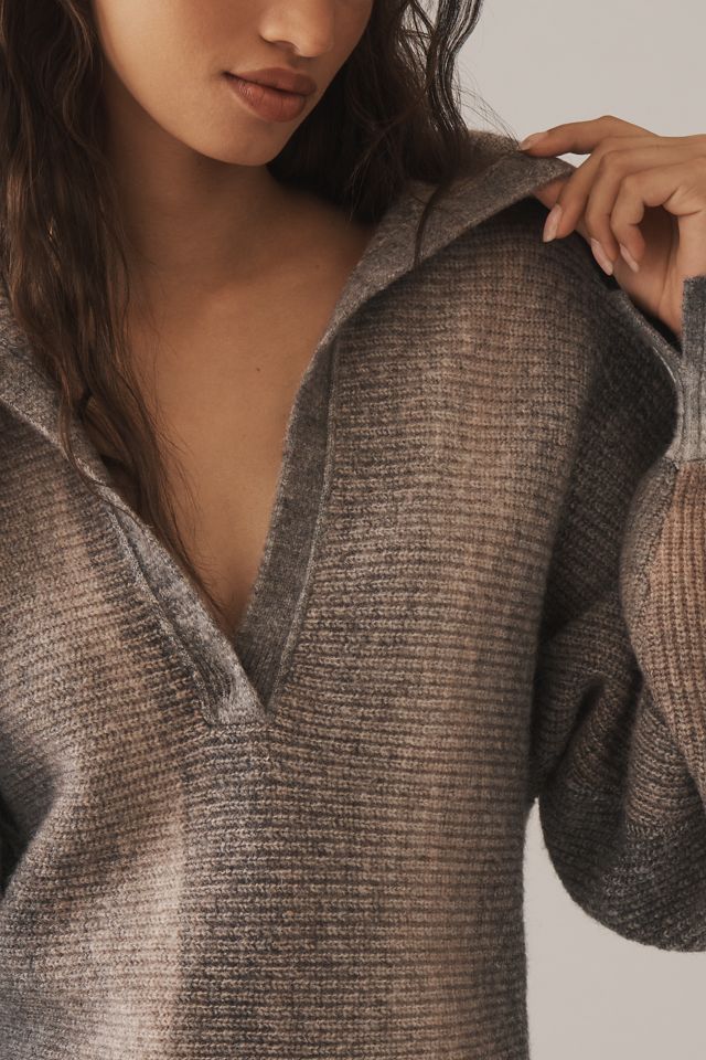 Pilcro Henley Ribbed Pullover Sweater #3