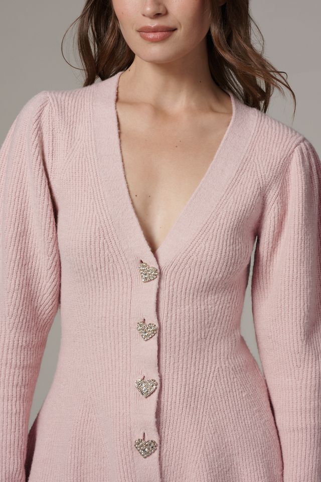 Cardigan Maeve à manches bouffantes et boutons en cœur #2