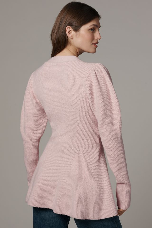 Cardigan Maeve à manches bouffantes et boutons en cœur #3
