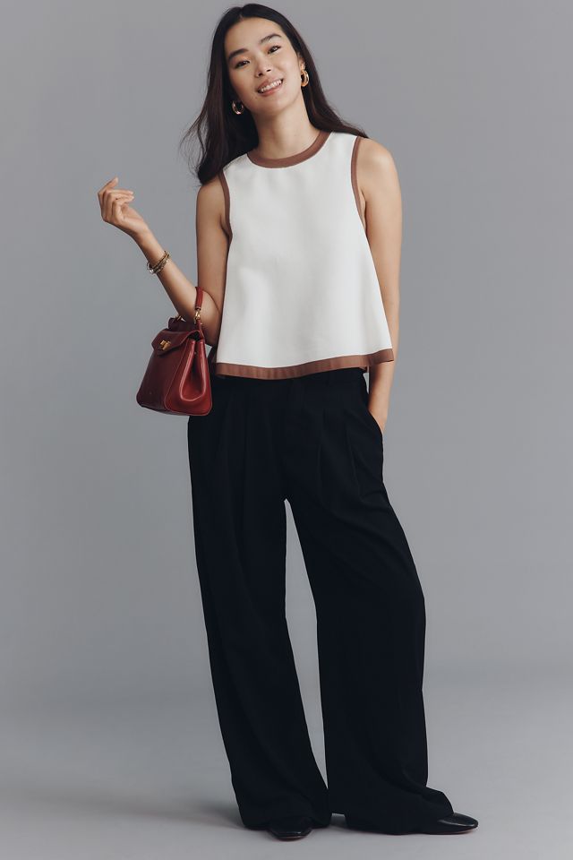 Maeve Sleeveless Swing Knit Top #1