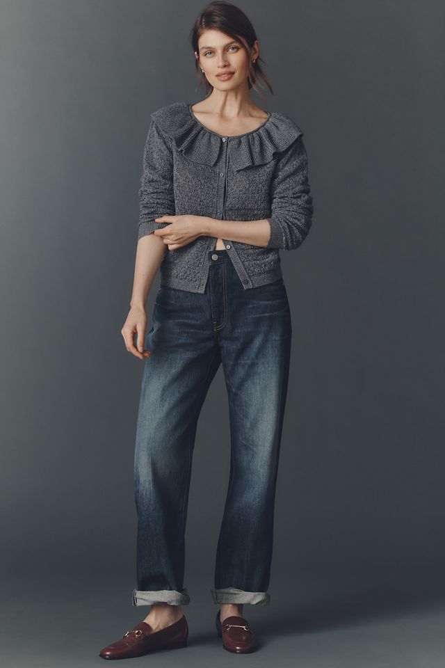 Maeve Pointelle Wool-Blend Cardigan Sweater #2