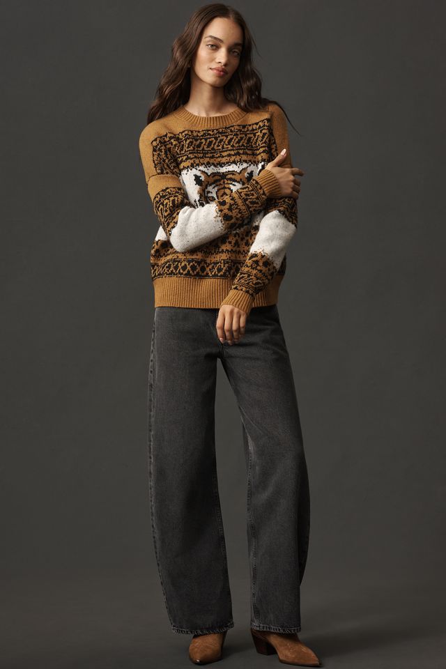 Pilcro Tiger Icon Wool-Blend Jumper #2