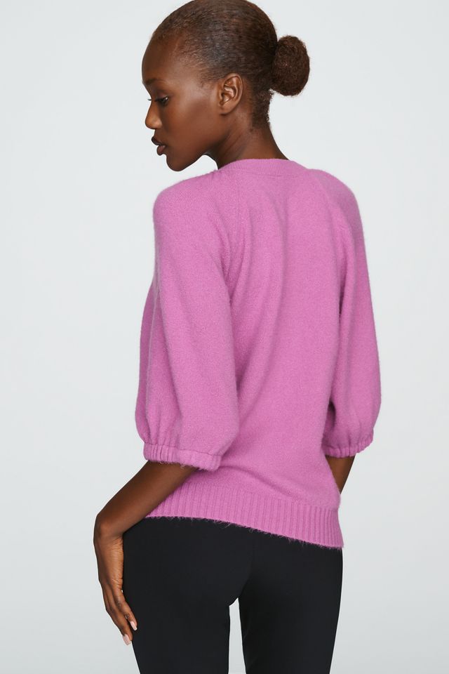 By Anthropologie Linea Wool Blend Puff-Sleeve Cardigan #3