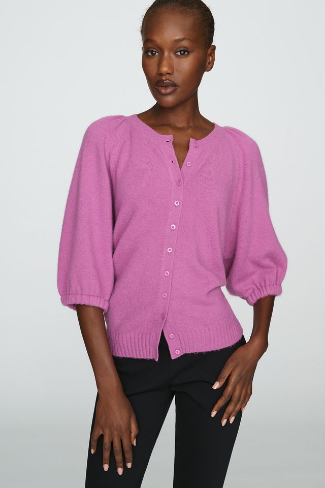 By Anthropologie Linea Wool Blend Puff-Sleeve Cardigan #2