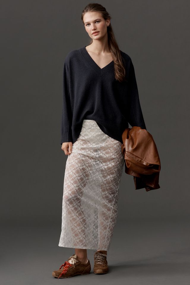 By Anthropologie Cashmere Blend Oversized Sweater #4