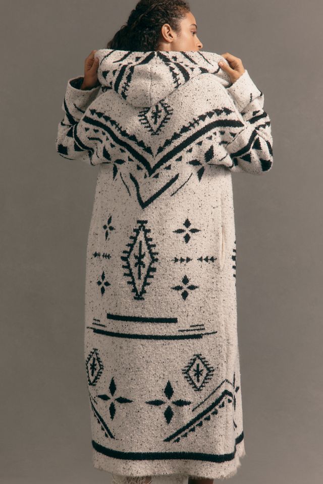 Pilcro Collared Hooded Sweater Duster #2
