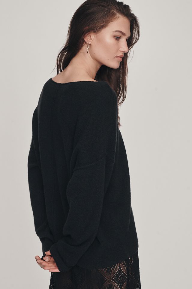 The Haley Boat-Neck Wool Blend Sweater #3
