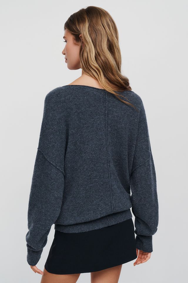 Haley Boat-Neck Wool Blend Sweater #3