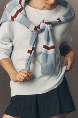 The Haley Boat-Neck Wool Blend Sweater