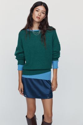 By Anthropologie Haley Boatneck Wool Blend Sweater