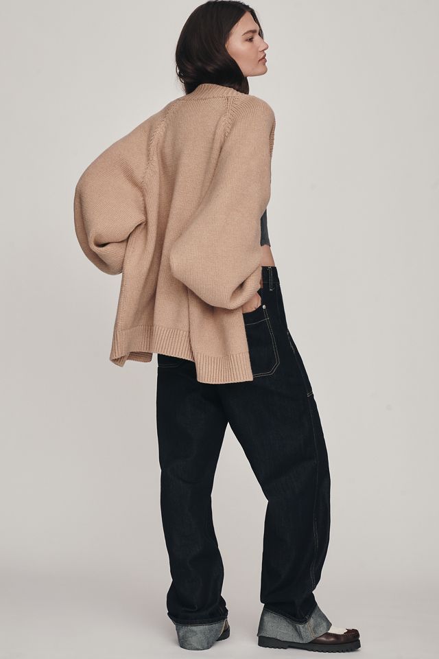 By Anthropologie Oversized Puff-Sleeve Cardigan #2