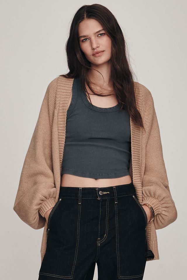 By Anthropologie Oversized Puff-Sleeve Cardigan #3