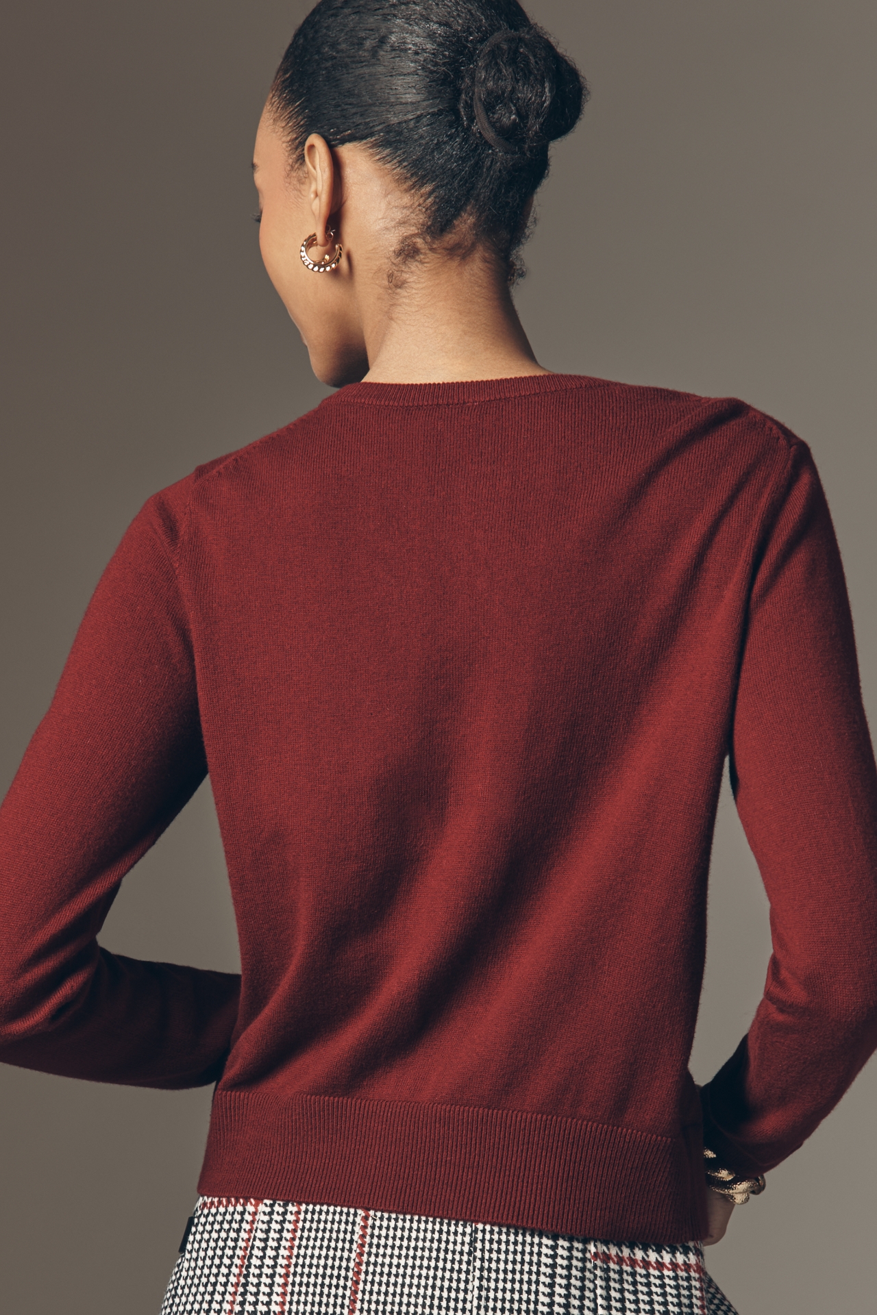 The Juliet Beaded Drink Icon Cashmere Cardigan Sweater