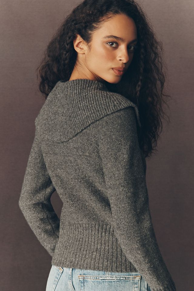 Pilcro Cowl-Neck Sailor Sweater #1