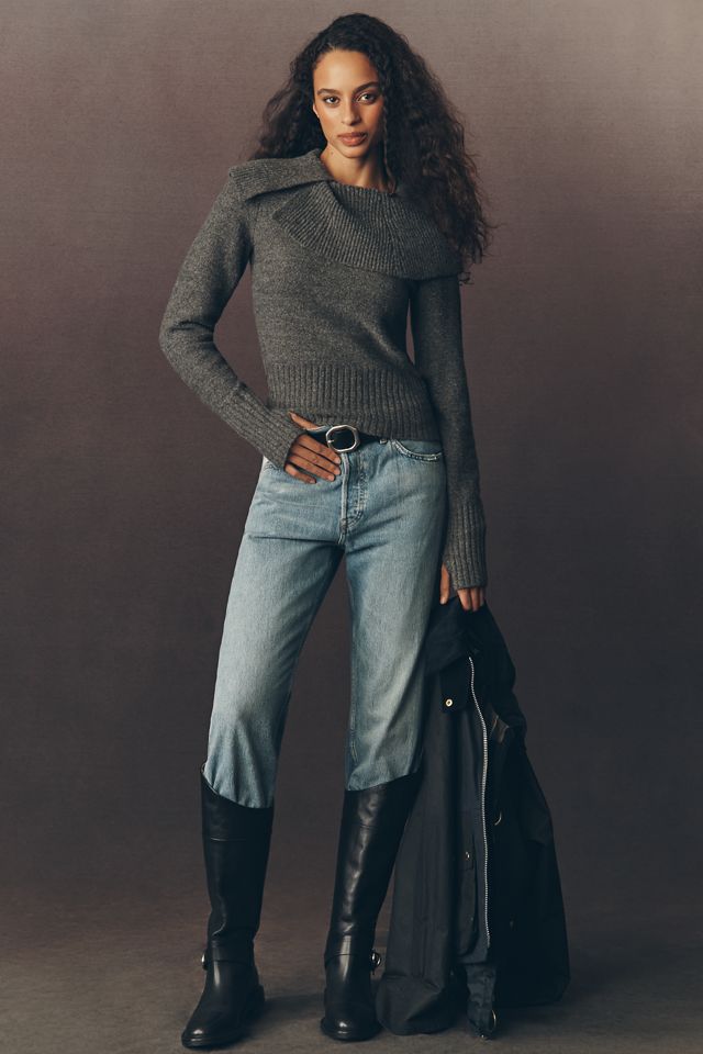 Pilcro Cowl-Neck Sailor Sweater #2