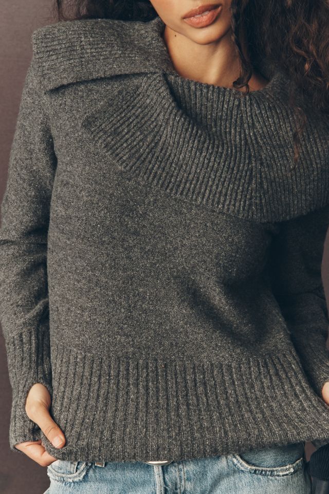 Pilcro Cowl-Neck Sailor Sweater #3