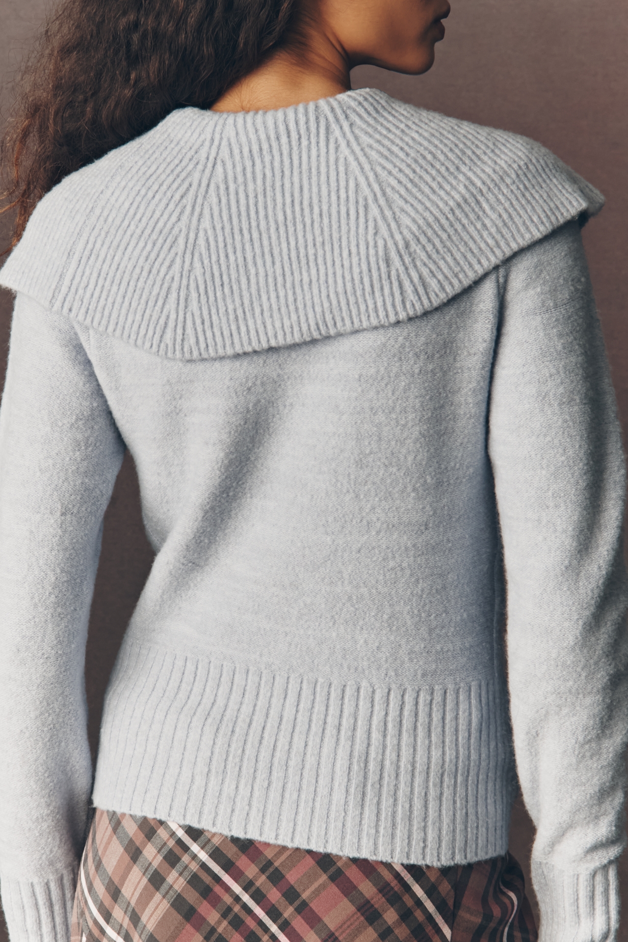 Pilcro Cowl-Neck Sailor Sweater