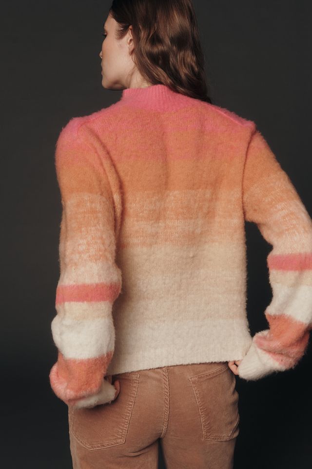 Maeve Brushed Wool Blend Ombré Sweater #1