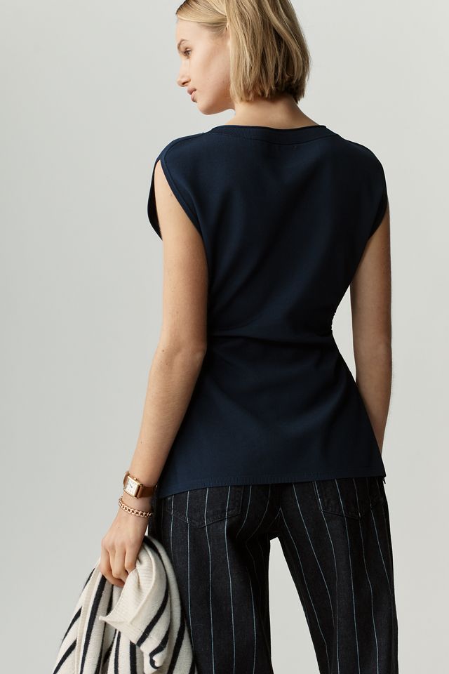 Maeve Draped Short-Sleeve Tunic #3