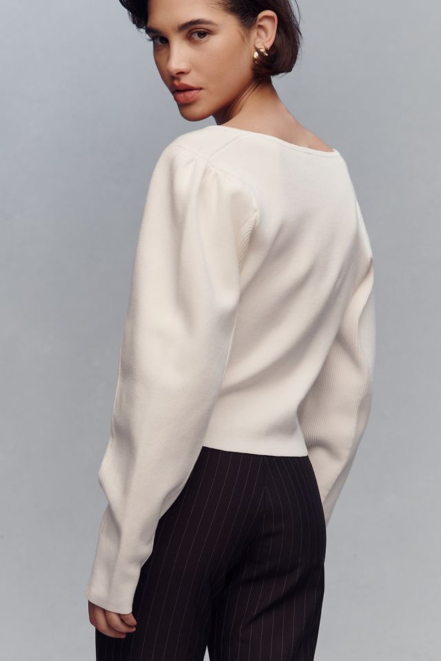 By Anthropologie Structured Buttondown Sweater #1
