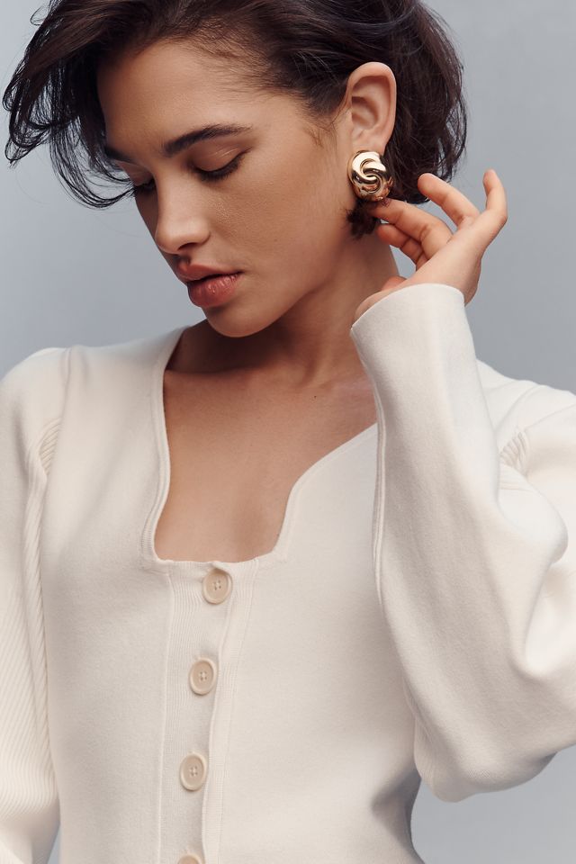 By Anthropologie Structured Buttondown Sweater #2