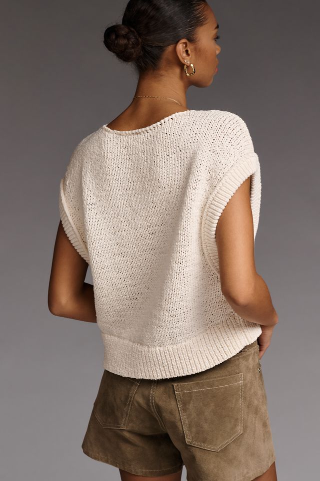 By Anthropologie Short-Sleeve Sweater #1