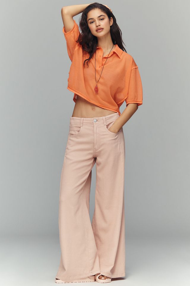 Maeve Short Sleeve Sheer Pullover #2