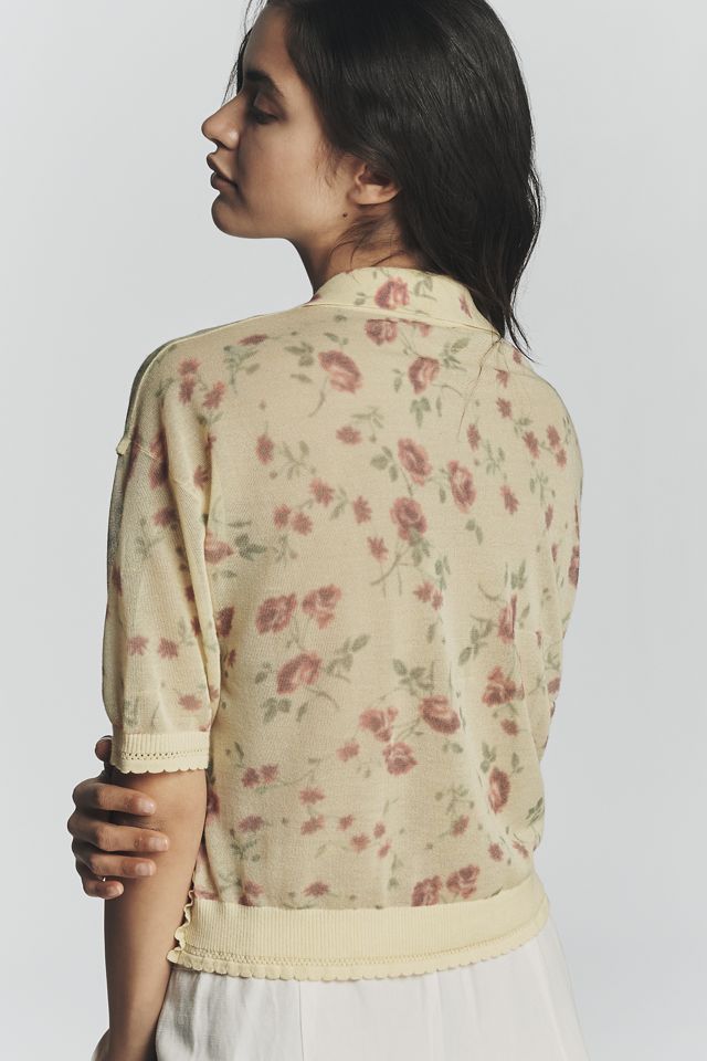 Maeve Short Sleeve Sheer Pullover #2
