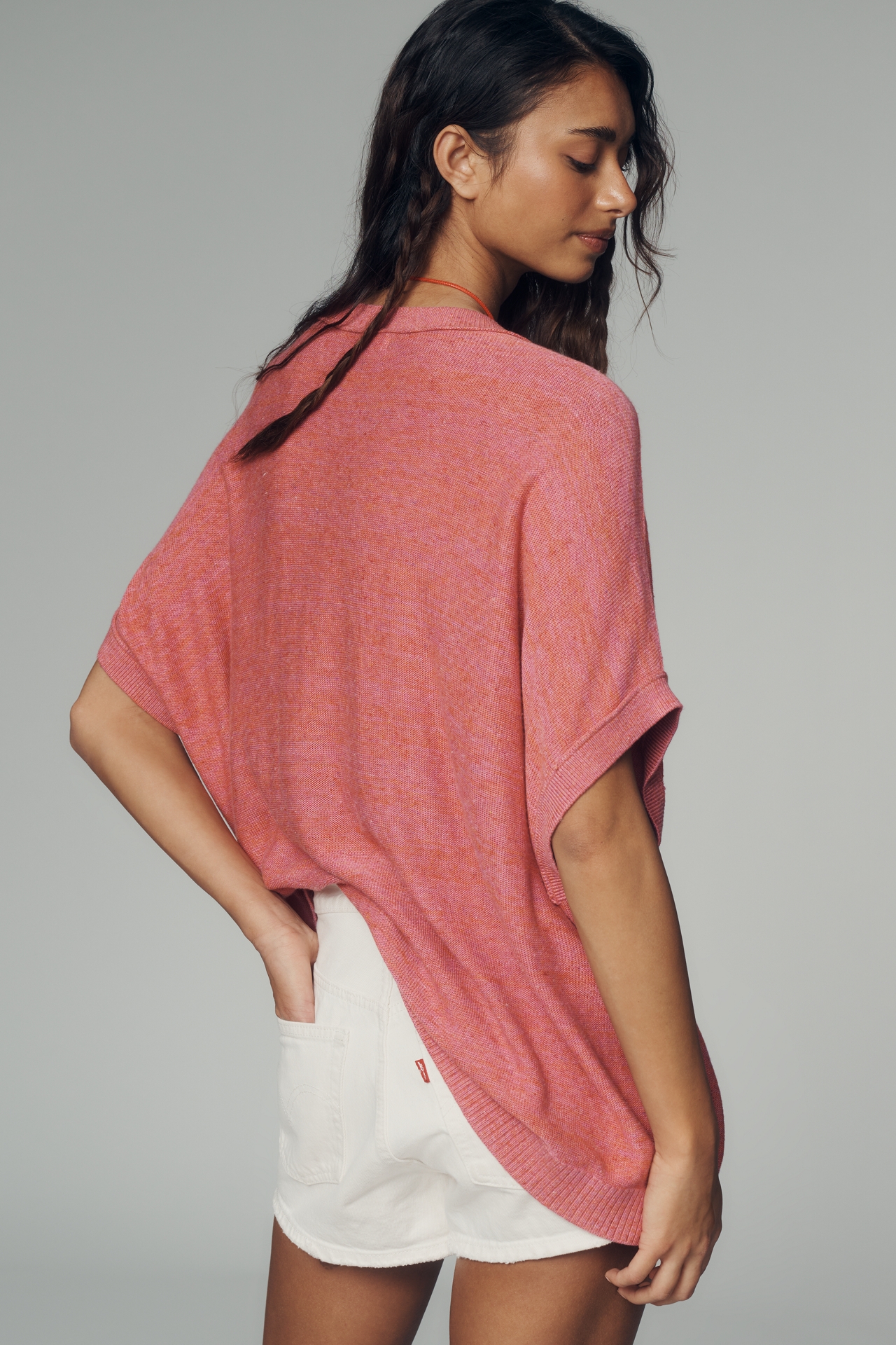 Pilcro Crew-Neck Oversized Sweater Tee