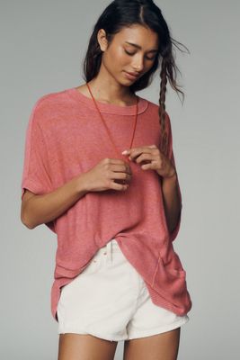Pilcro Crew-Neck Oversized Sweater Tee